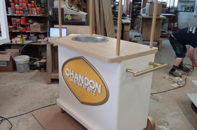 fabrication et pose d'un chariot Chambon