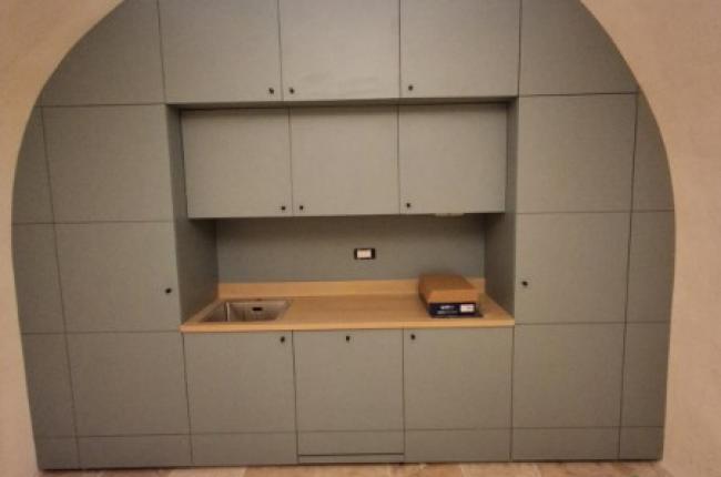 FABRICATION D'UNE CUISINE SUR MESURE DANS UNE CAVE VOUTEE A PARIS